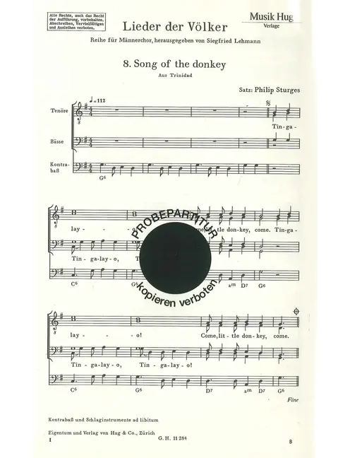 Song of the donkey